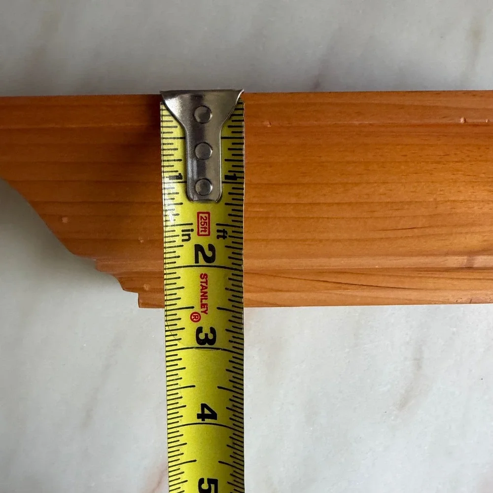 Vintage Small Mini Wood Floating Wall Shelf Ledge Honey Brown‎ 9.5 Inch